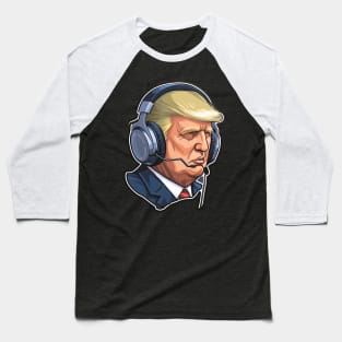 Donald Trump AI Presidents Playing Video Games Meme Baseball T-Shirt